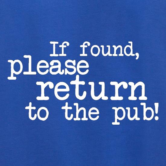 If Found, Please Return To The Pub! Jumpers